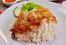 Συνταγή ψημένου ασιατικού ρυζιού κοτόπουλου